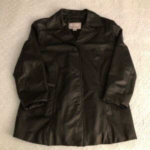 80’s Wilsons Leather Maxima black jacket. Size XL.
